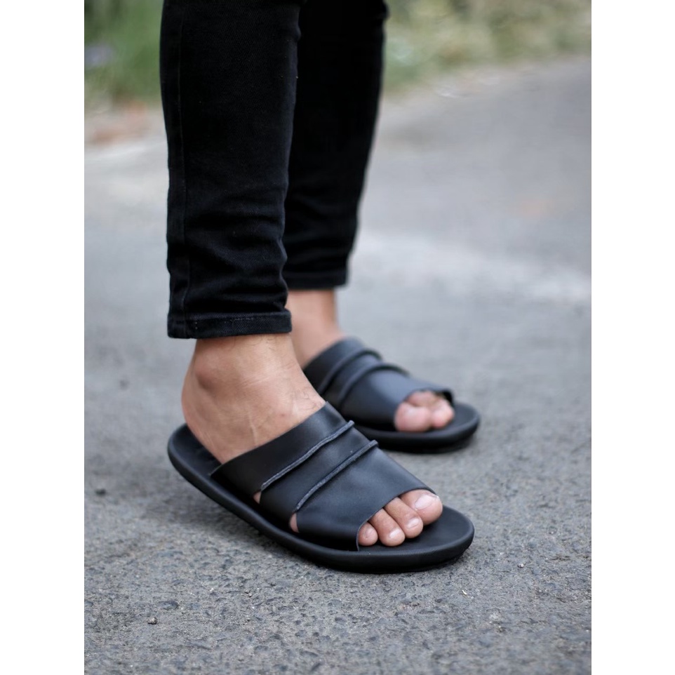 BURAY X SANDAL SLIDE INDIAN PRIA DEWASA CEVANY KULIT ASLI 100% ORIGINAL FORMAL CASUAL SANDAL SLOP KULIT PRIA KERJA KANTOR GURU PNS PESTA RESMI NYAMAN || SANDAL PRIA INDIAN BERKUALITAS MURAH 2022