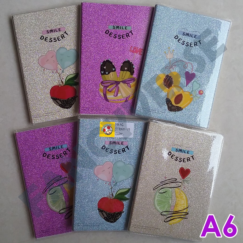 

Notebook A6 Glitter Cake JT7050-19 / Agenda Diary Notes Buku Catatan