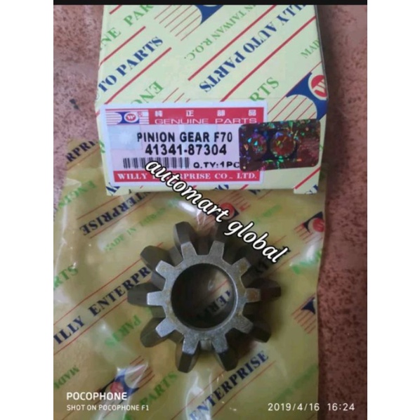 pinion gear gigi gardan kecil taft gt hiline f70