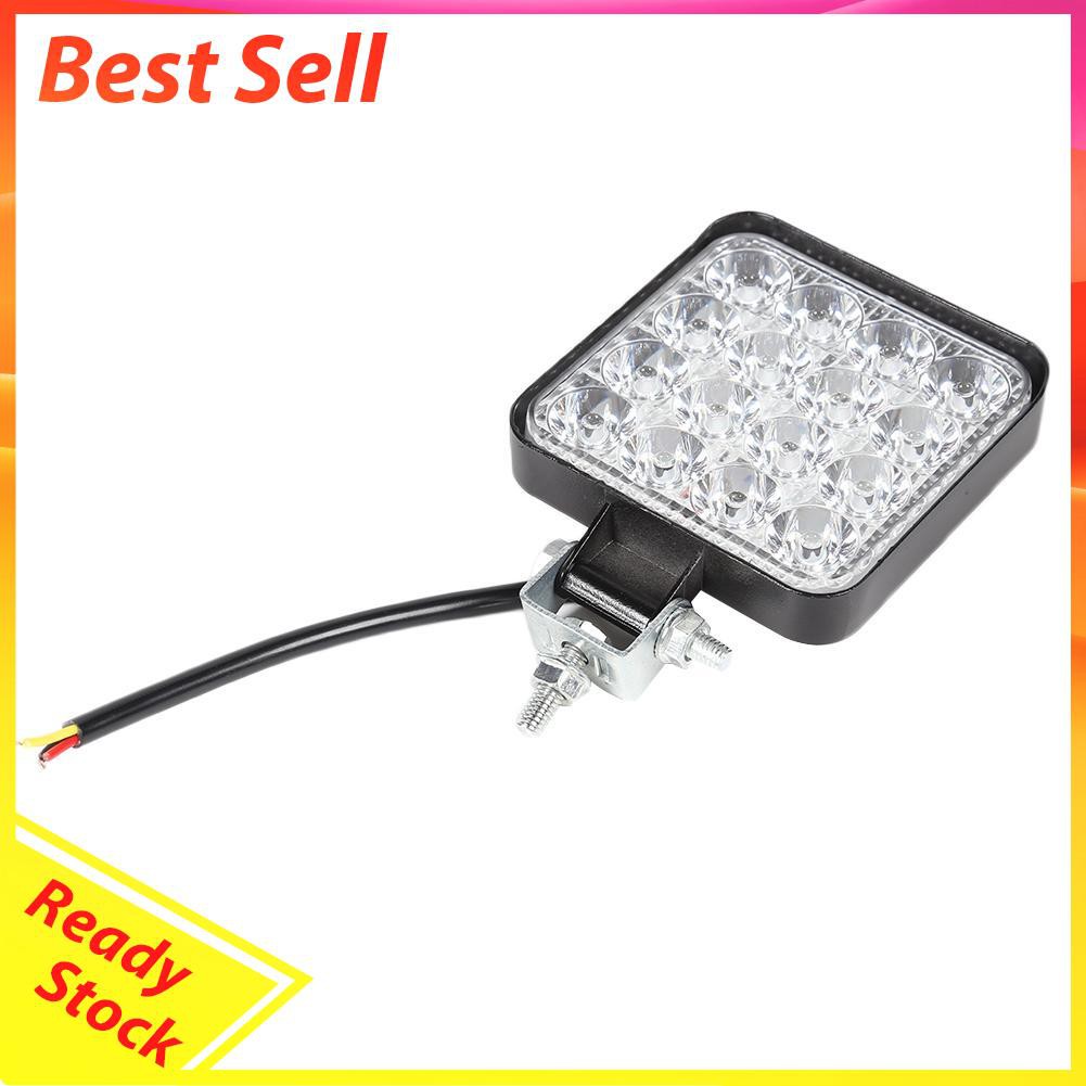 Lampu Sorot 16 Led 48w 2880lm 6500k Anti Air Bentuk Persegi Untuk Mobiltruk