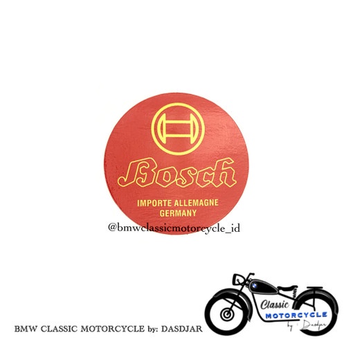 Stiker logo BOSCH untuk Accu Motor BMW