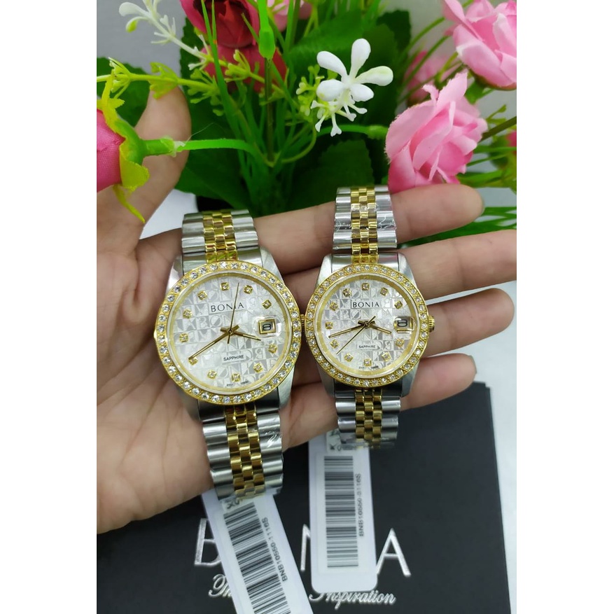 JAM TANGAN WANITA PRIA BONIA B 10550 SAPPHIRE PERMATA ORIGINAL GARANSI RESMI/JAM BONIA BNB 10550