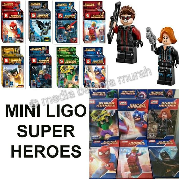 Grosir MINI LIGO KARAKTER SUPER HERO - MAINAN LEGO UNIK - ACTION FIGURE UNIK