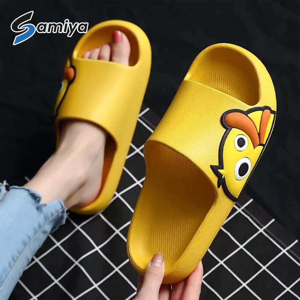 sandal dewasa motif bebek / cute duck slipper anti slip / sendal slop rumah indoor outdoor slippers