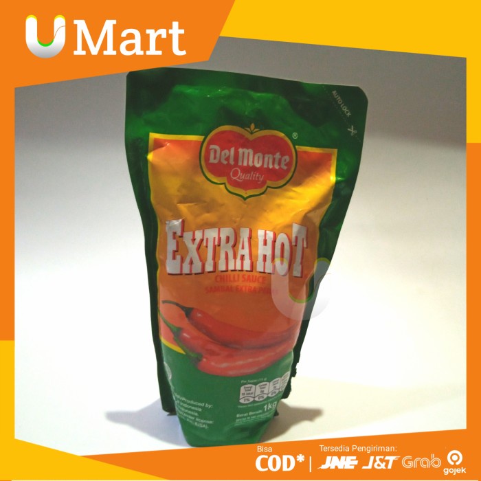 

U Mart - Saus Sambal Delmonte 1 kg Saos Extra Hot Refill