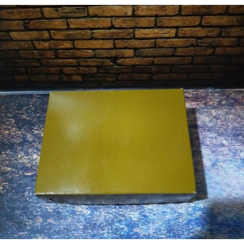

Dus kue/Box kotak Snack warna emas/gold 12x16