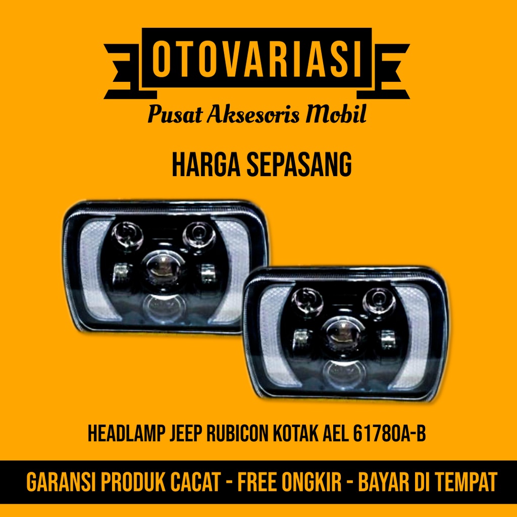 Lampu Tembak Sorot Kabut Work LED Light Foglamp Fog Lamp Head Lamp Hedlamp Universal Mobil Jeep Rubi
