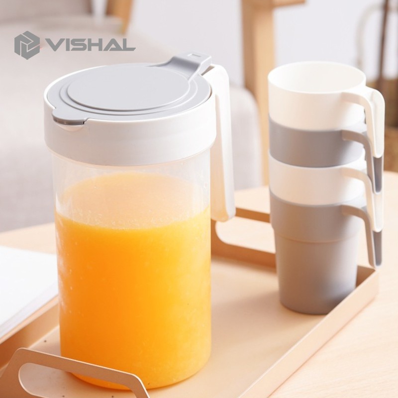 VISHAL 5In1 Eskan Air Minum/Teko Plastik Ceret Air Plastik /Teko Air/Pitcher Water water Jug Infused