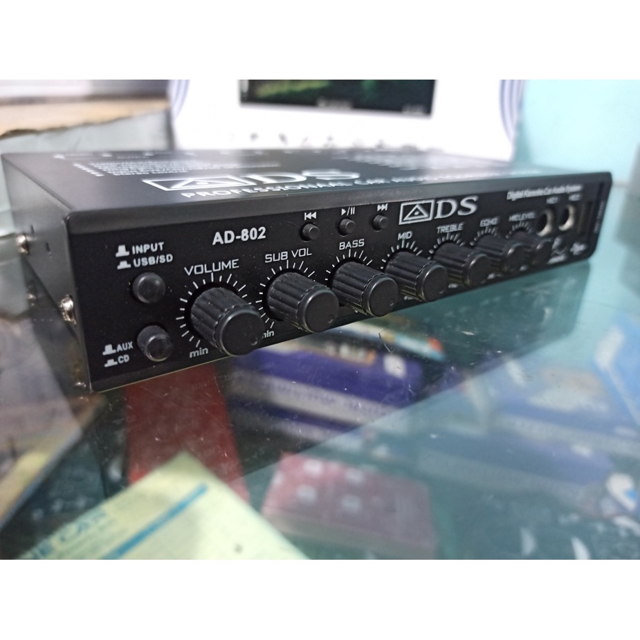 EQUALIZER preamp parametric with subwoofer audio MOBIL ADS AD 802 USB