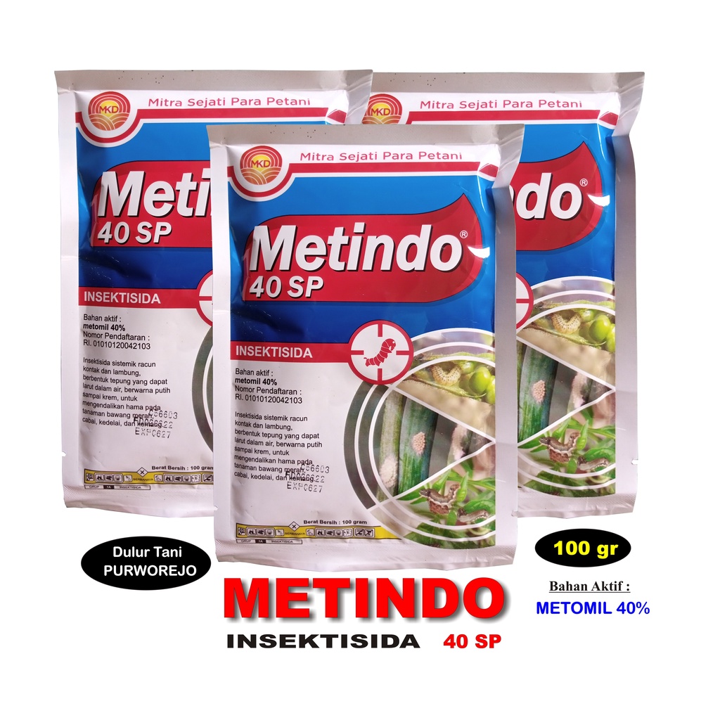 Insektisida METINDO 100 gram Bahan Aktif Metomil 40%