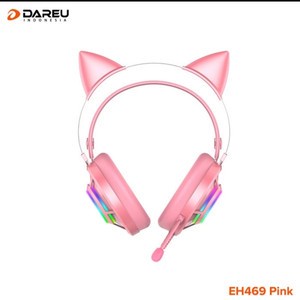 Dareu EH469 Mirror RGB Kitty Pink Gaming Headset Garansi Resmi EH-469 - PINK