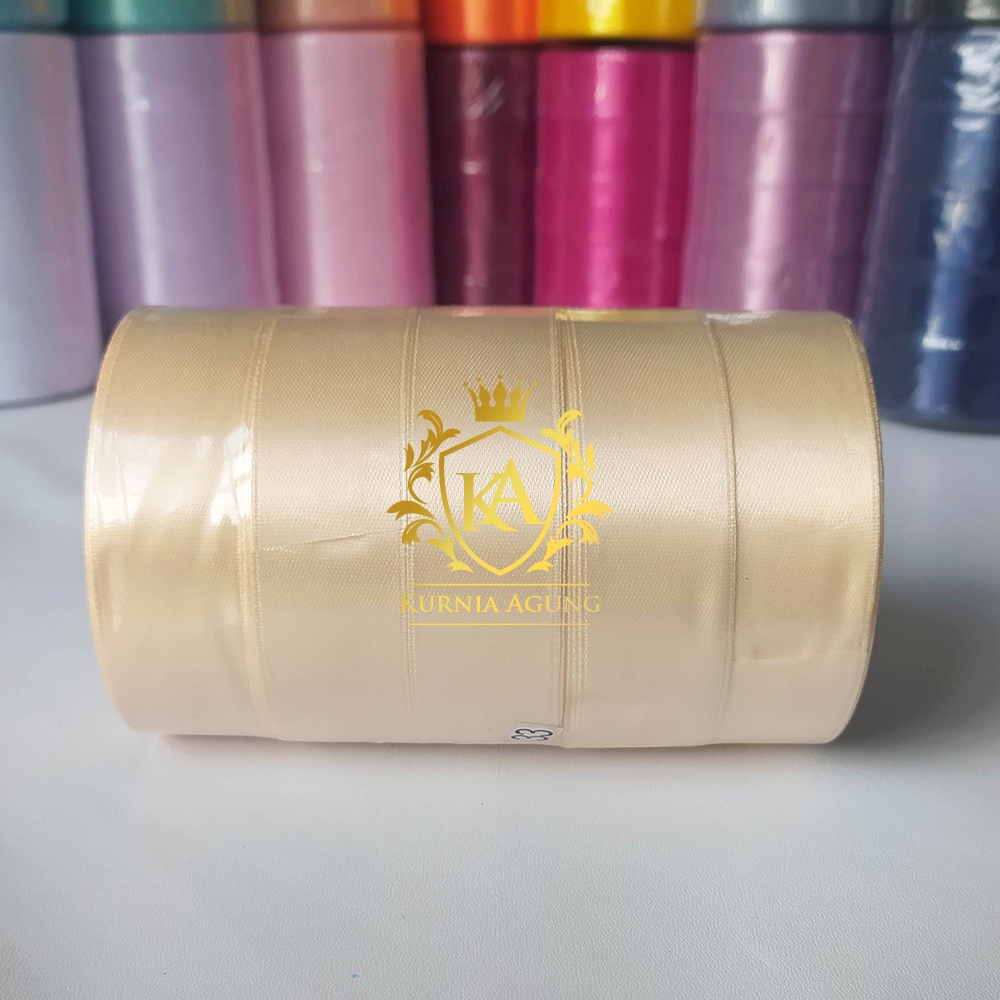 Pita Satin Eagle impor Taiwan Ukuran 2.5cm / 1 Inch souvenir kado murah Dijual Per Roll