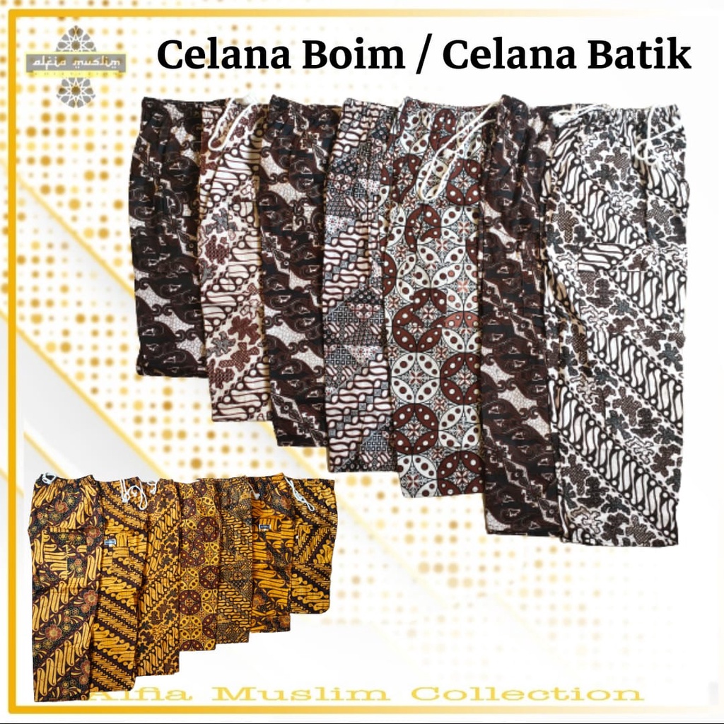 Celana boim celana batik dewasa