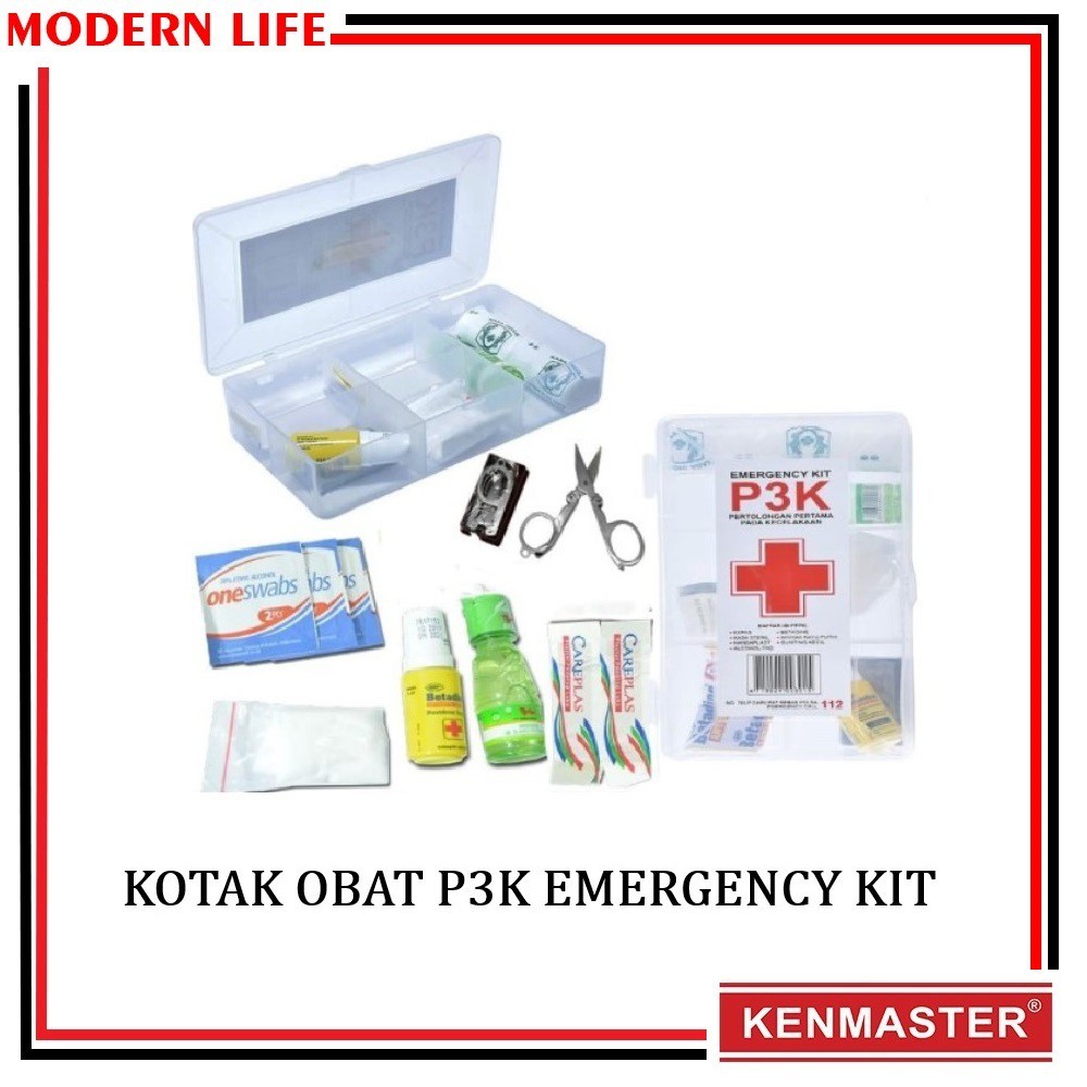 Kotak Obat P3K Kenmaster / Emergency Kit Mobil / Emergency Kit Motor