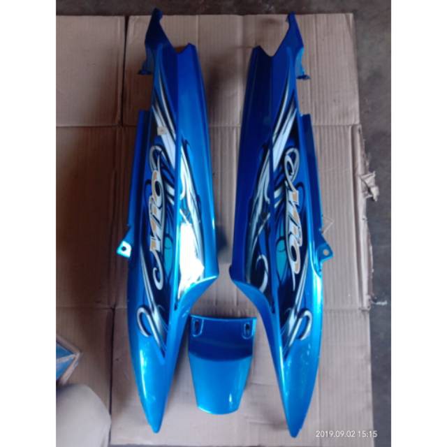 Cover body belakang Mio smile plus striping