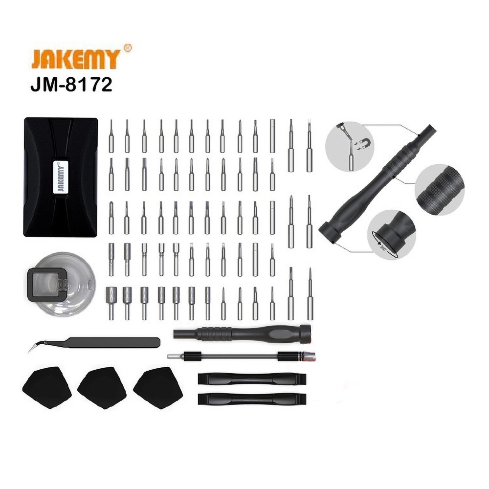 Jakemy JM-8172 73 in 1 Obeng Set Portable &amp; Precision DIY Screwdriver