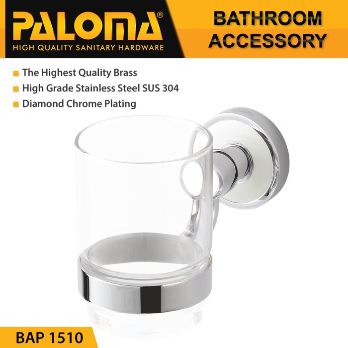 PALOMA BAP 1510 Tempat Gelas Sikat Gigi Kumur Rak Tumbler Holder Mandi