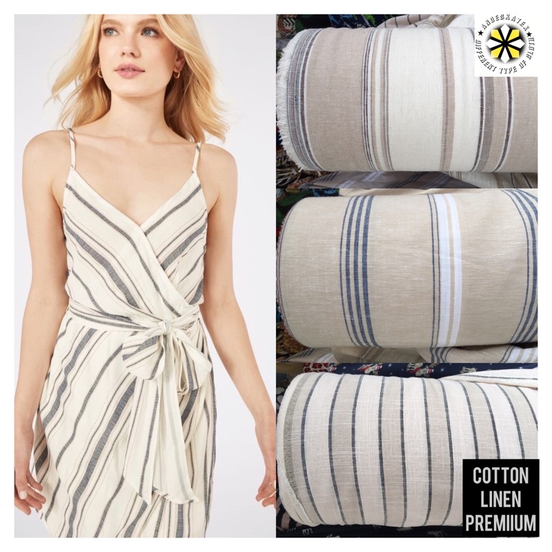 KAIN KATUN LINEN | KATUN LINEN MOTIF & POLOS PREMIUM