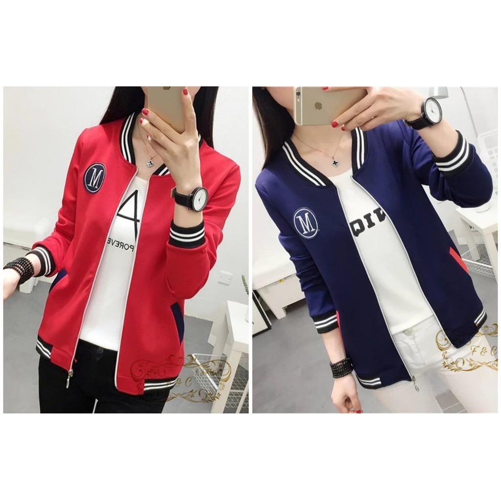 (TF) Jaket Miranda Warna Merah dan Biru