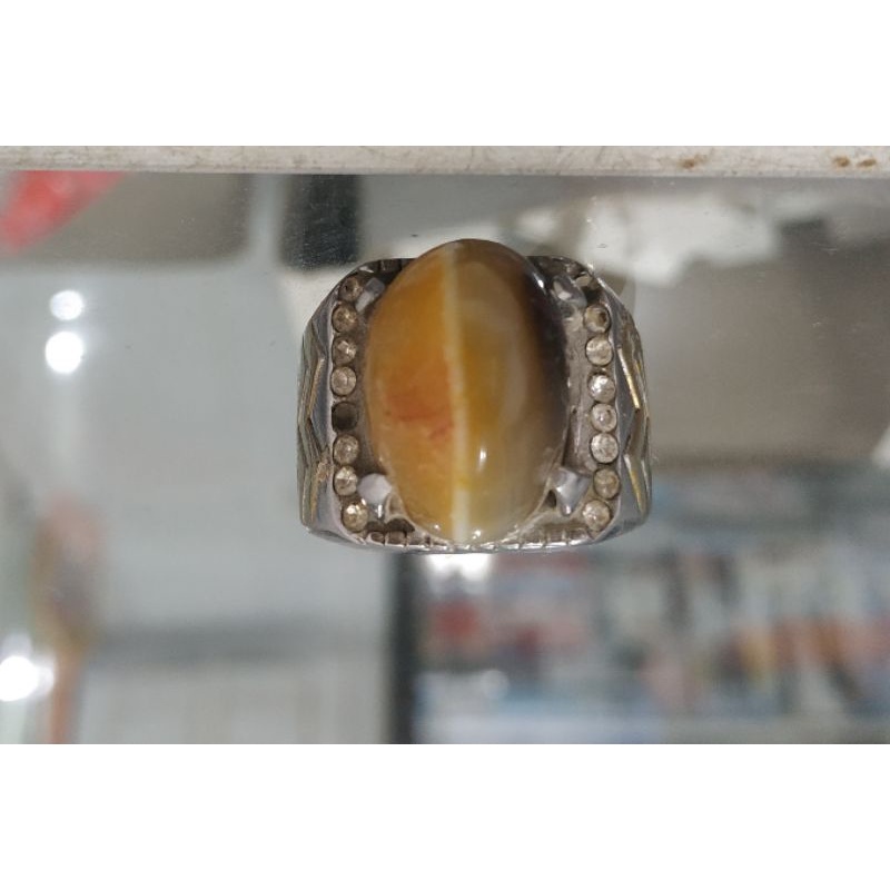cincin batu akik asli natural bertuah