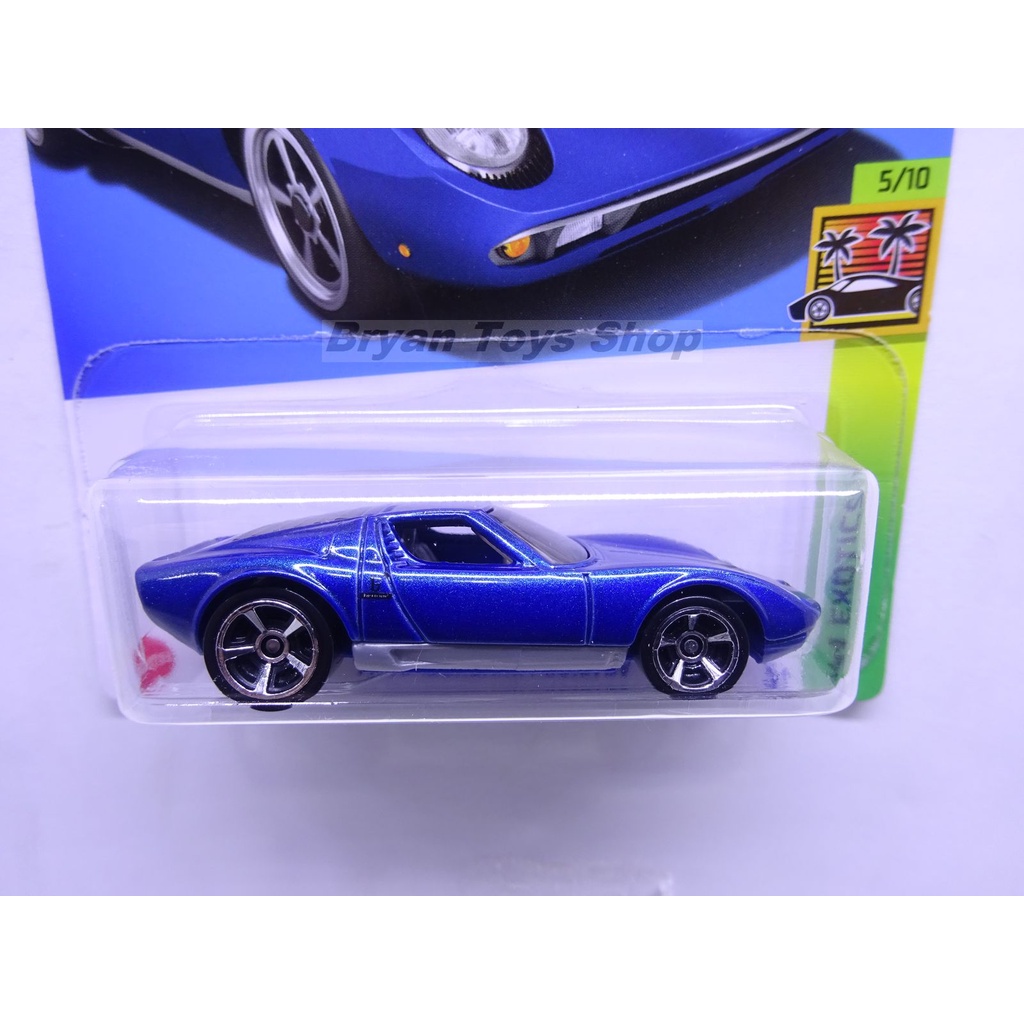 Hot Wheels 71 Lamborghini Miura SV Biru