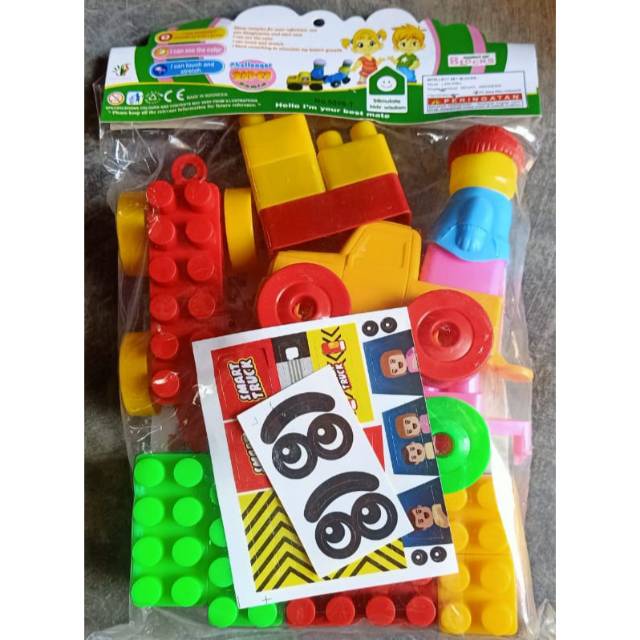 RR 5008T mainan anak edukasi block besar isi 32pcs plus boneka /  BLOCK BONEKA BESAR