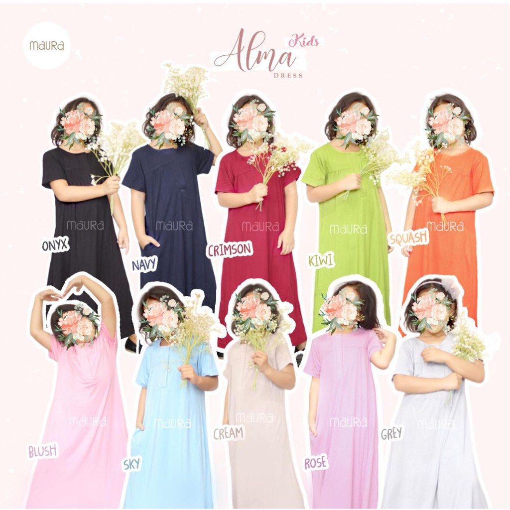 ALMA HOMEDRESS KIDS BY MAURA / KIDS BAJU TIDUR ANAK