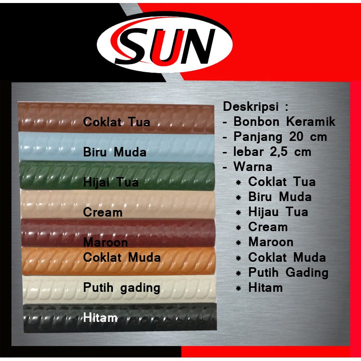 Keramik Warna Coklat Tua