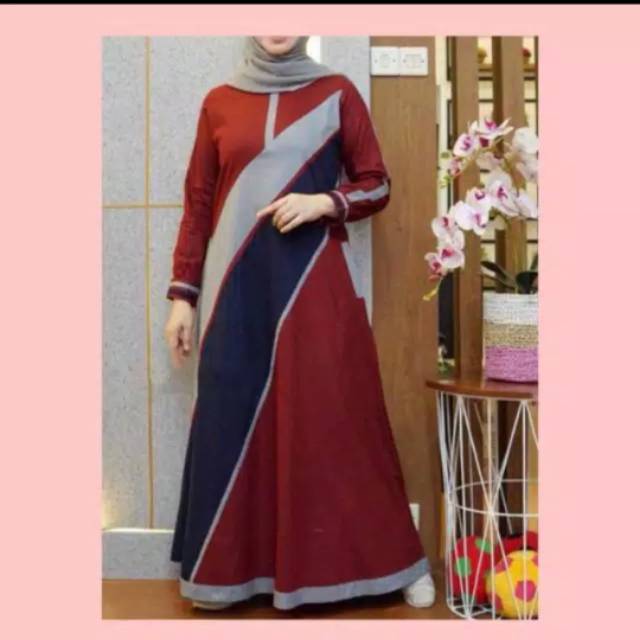 (TERMURAH)  amanda dress / fashion muslim / dress murah