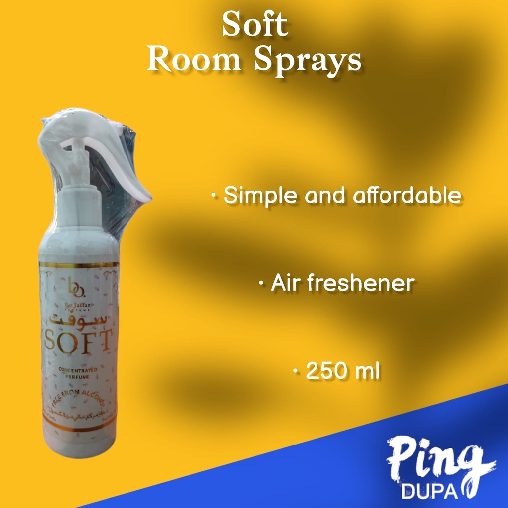 Pengharum Ruangan SOFT Fragrance Room Sprays for a fresh space no Alcohol 250ml Kualitas Original