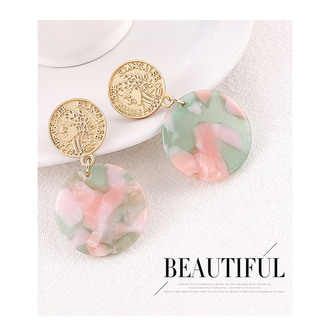 LRC Anting Tusuk Fashion Avatar Circle Earrings Y6127X