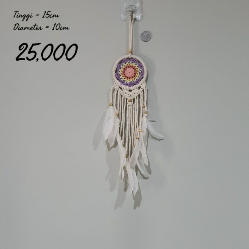 hiasan mobil wall decor hiasan dinding  dream catcher macrame