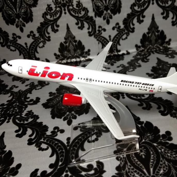 Miniatur Diecast Pesawat Terbang Lion Air Besi - Termurah 