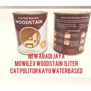 Mowilex Cat Politur Pelitur Woodstain Waterbased per 1 Liter