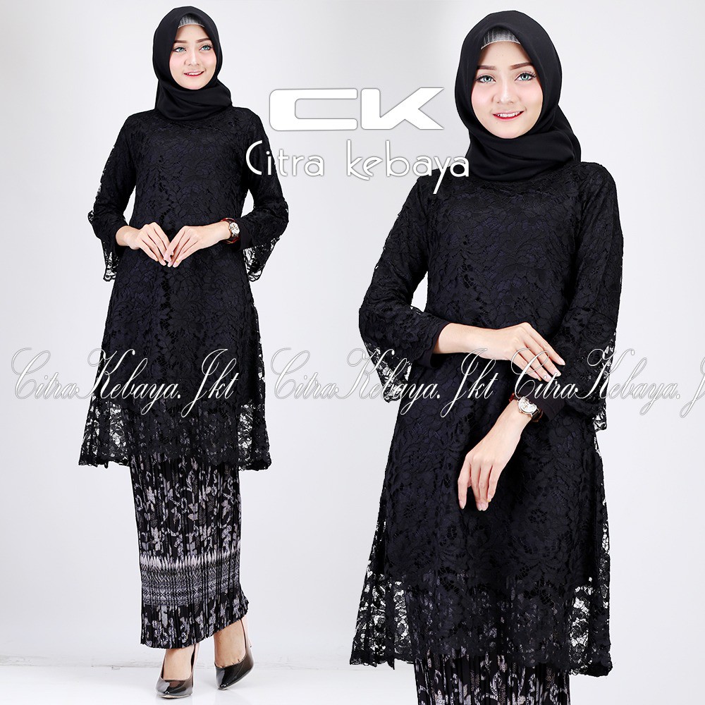 20+ Ide Model Kebaya Brokat Hitam