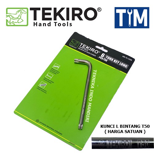 TEKIRO Kunci L Bintang T50 / Torx Key Long T50 (ECERAN)