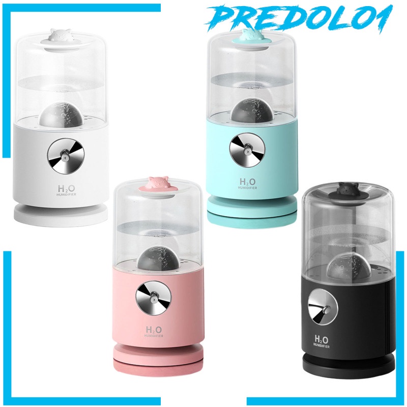 [PREDOLO1] Mist Humidifier Projector Auto Shut-Off Desktop 400ml Personal 2000mAh Battery Super Quiet Essential