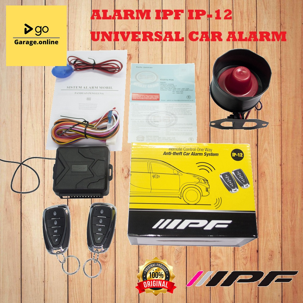 Alarm Mobil Universal IPF 012 Original Untuk Semua Mobil 12V Termurah