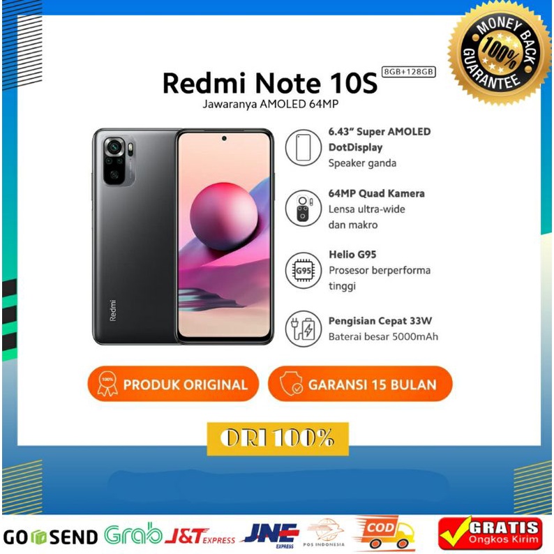 Xiaomi Redmi 10s 8/128 Garansi Resmi