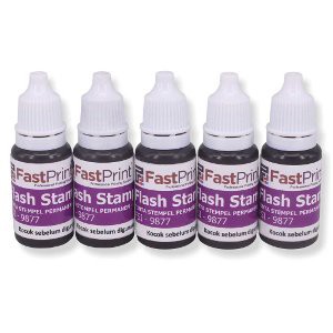 

Promo Tinta Stempel Flash Kilat Warna Ungu Purple Stamp Ink 10ML Murah