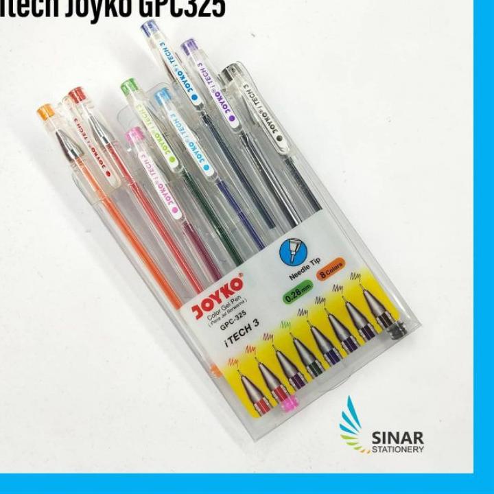 

LANGSUNG ATC.. BALLPOINT / BOLPOIN / PEN GEL JOYKO GPC-325 ISI 8 WARNA