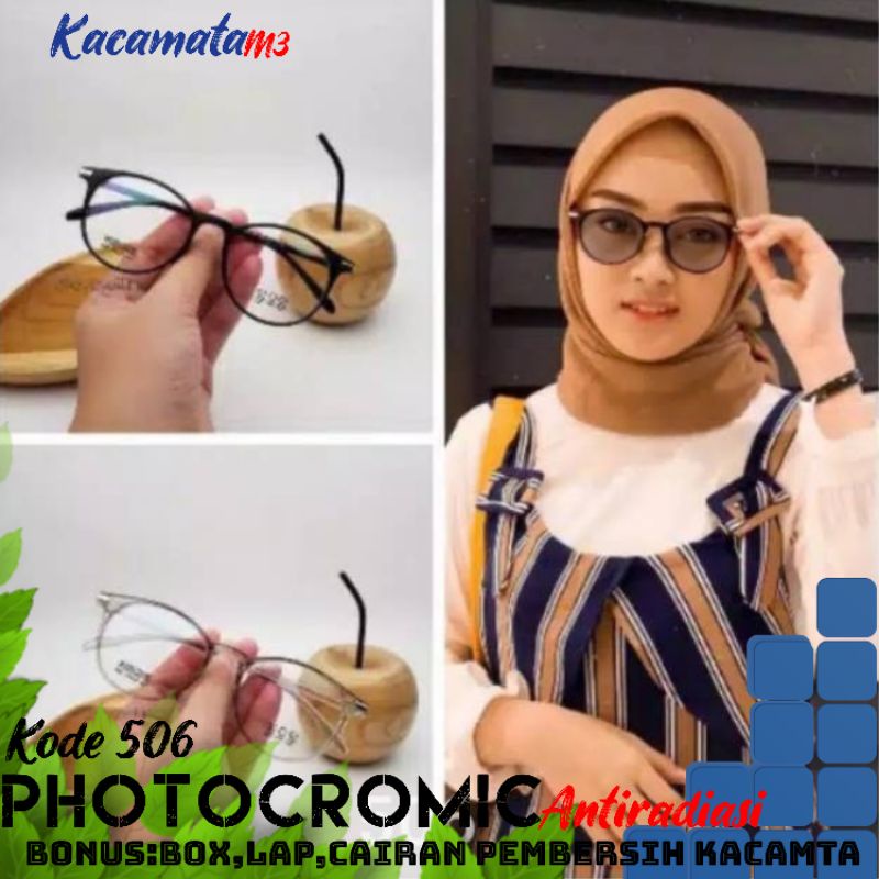 kacamata lensa photocromic antiradiasi boleh pilih yang blueray bisa normal minus plus cilinder tergantung permintaan sampai minus 5 cyl 2 harga masih sama tulis saja pesanan kaka di catatan saat order free box lap cairan pembersih kode 506 size50-18-140