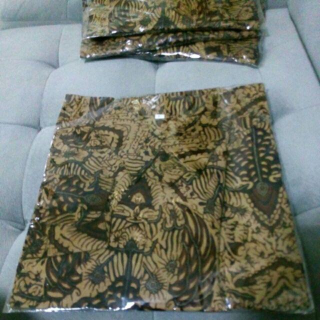 Bswart Batik Hrb026 Kenongo Hem Pendek Padi Pekalongan M L Xl Batik Pria Murah Modern Grosir