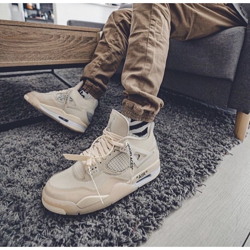 NIKE AIR JORDAN IV x OFF WHITE "Sail"