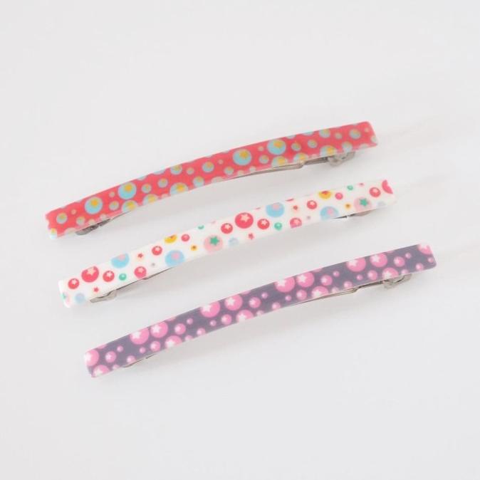 Ball Printed Automatic Clip - Jepit Otomatis Jepit Rambut KOREA Import