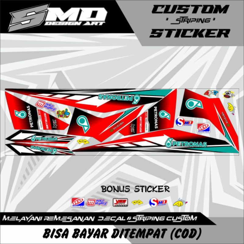 STRIPING PETRONAS BEAT FI STICKER BEAT FI PETRONAS STRIPING BEAT FI