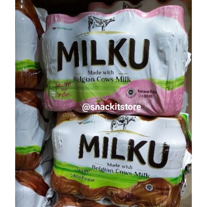 

Susu milku 200ml x 12 Botol