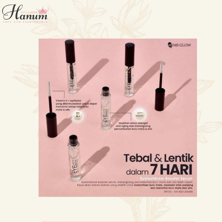 Eyelashbrow Booster Serum / Serum bulu mata dan alis MS Glow Original BPOM ASLI