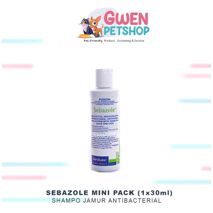 Jual Sebazole Repack / Shampo Jamur Sebazole / Virbac Sebazole / Shampo