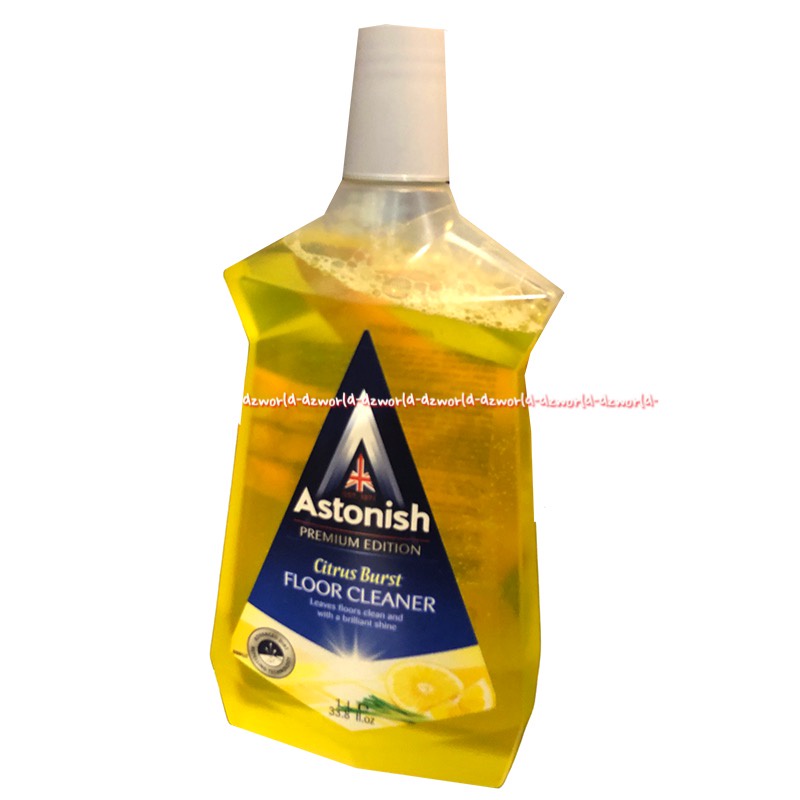 Astonish Citrus Burst Floor Cleaner 1L Cairan Pembersih Lantai Wangi Jeruk Lemon 1 Litter Astonis Floors Cleanser Ngeperl